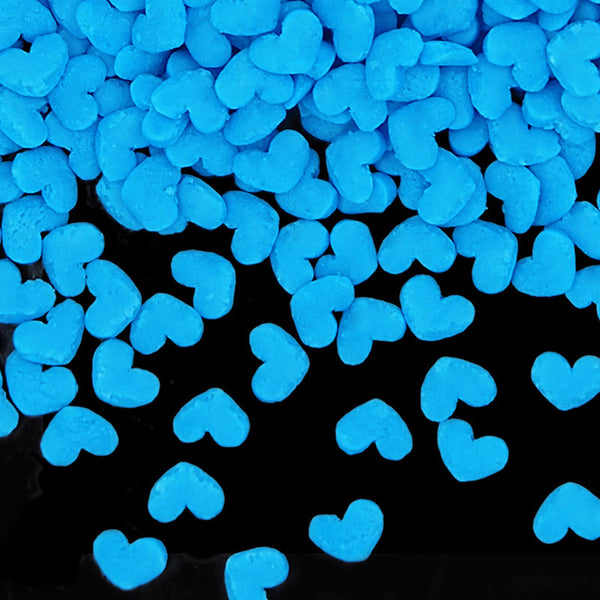 Blue Confetti Heart - Nut Free Halal Certified Freeze Stable Sprinkles