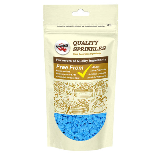 Blue Confetti Dolphin -  Non Gluten No Nuts Halal Certified Sprinkles