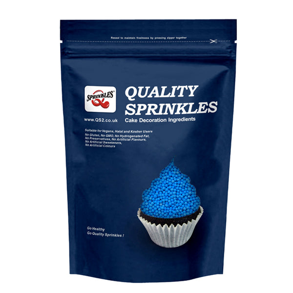 Blue Nonpareils - Ice-cream Friendly Halal Certified Cake Decoration