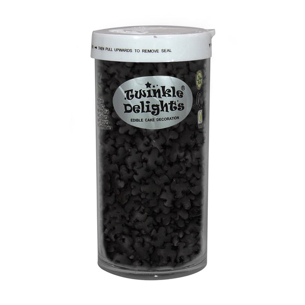 Black Confetti Ghost (filled) - Gluten Free Halal Sprinkles For Cake