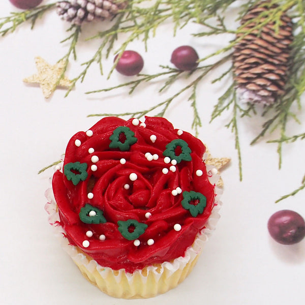 Christmas Tree & Nonpareils - Dairy Free Sprinkles Mix Cake Decoration