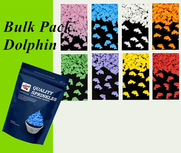 Bulk Pack Confetti Dolphin - Dairy Free Natural Ingredients Sprinkles