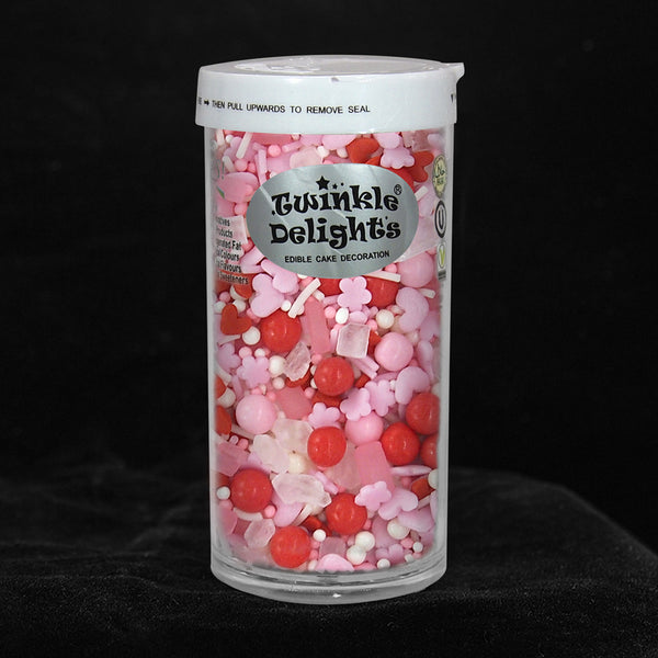 Pink Symphony -A - Dairy Free Halal Certified Sprinkles Blend For Cake