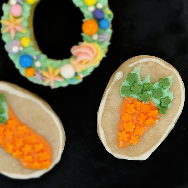 Orange Confetti Flower - Dairy Free Soy Free Sprinkles Cake Decoration