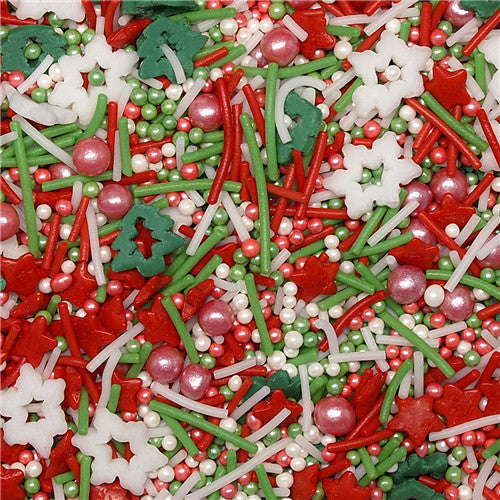 Christmas Carols - Non-GMO Kosher Certified Sprinkles Mix Cake Decor