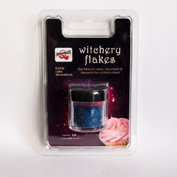 Sapphire Blue Witchery Flakes - No Soy Non GMO Vegan Edible Decoration