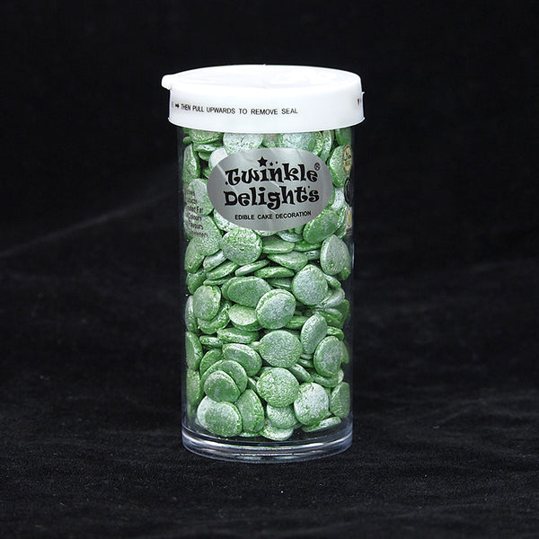 Shimmer Green Confetti 10MM Big Sequins - Clean Lable Vegan Sprinkles