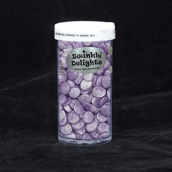 Shimmer Purple Confetti 10MM Big Sequins - Nuts Free Kosher Sprinkles