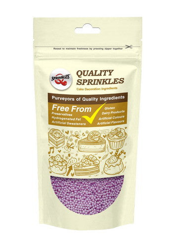 Purple Nonpareils -Natural Ingredients Vegan Sprinkles Cake Decoration