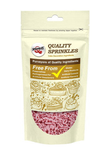 Pink Confetti Number - Halal Certifed Gluten Free Sprinkles For Cake