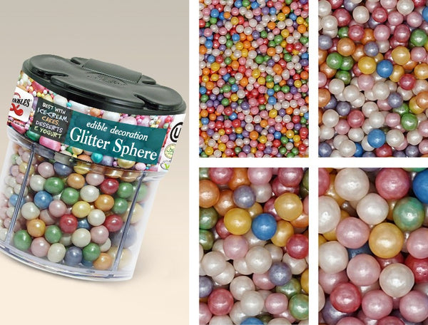 Glitter Sphere - Nuts Free Kosher Certified Sprinkles Cake Decoration