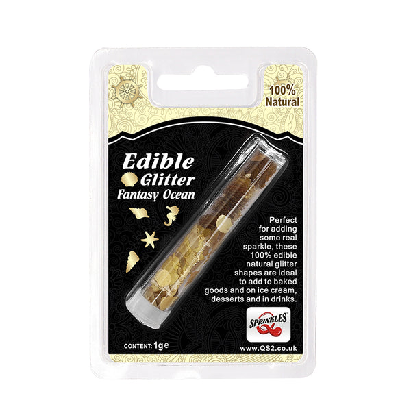 Gold Glitter Fantasy Ocean - Non Gmos Clean Label Edible Decoration