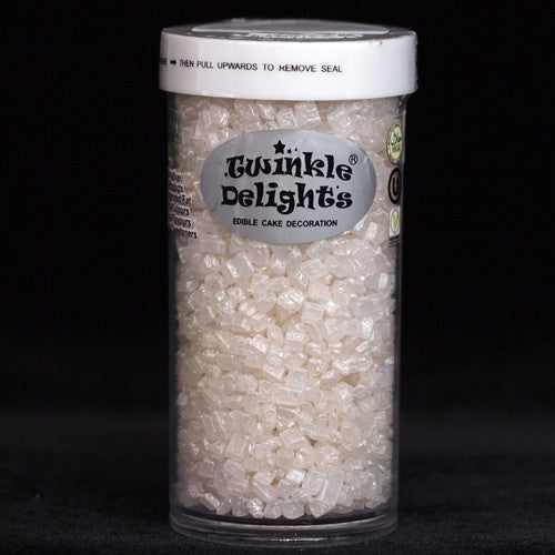 Shimmer White Sparkling Sugar - Clean Label Sprinkles Cake Decoration