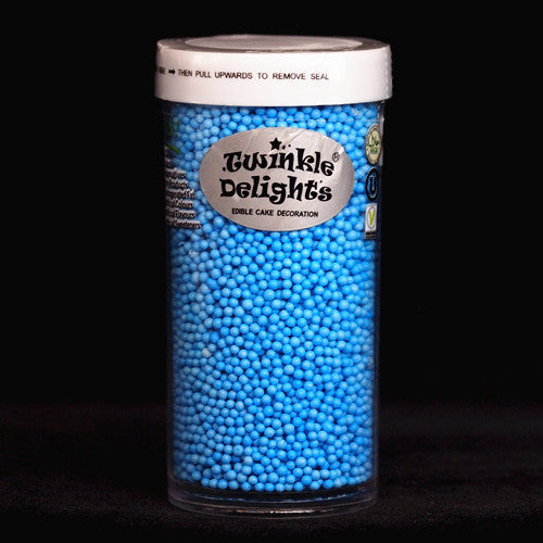 Blue Nonpareils - Dairy Free Soya Free Halal Sprinkles Cake Decoration