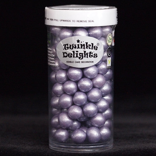 Shimmer Purple 8mm Pearls - No Nut Natural Ingredient Kosher Sprinkles