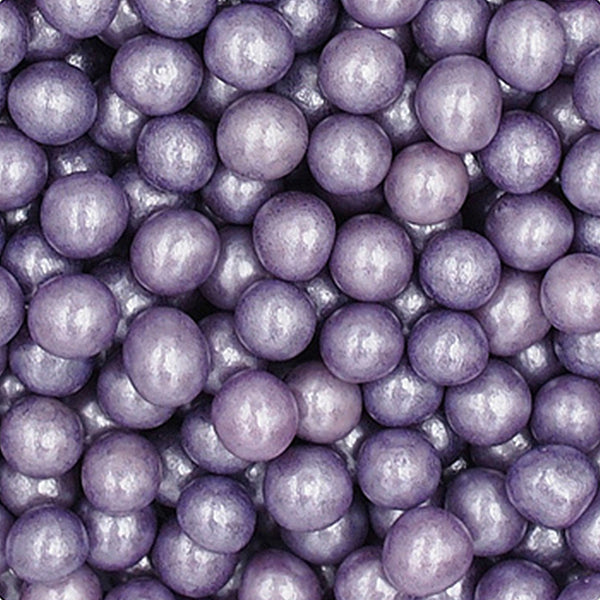 Shimmer Purple 8mm Pearls - No Nut Natural Ingredient Kosher Sprinkles