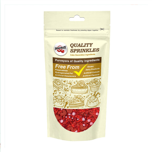 Bleeding Heart - Nuts Free Kosher Certified Sprinkles Mix Cake Decor