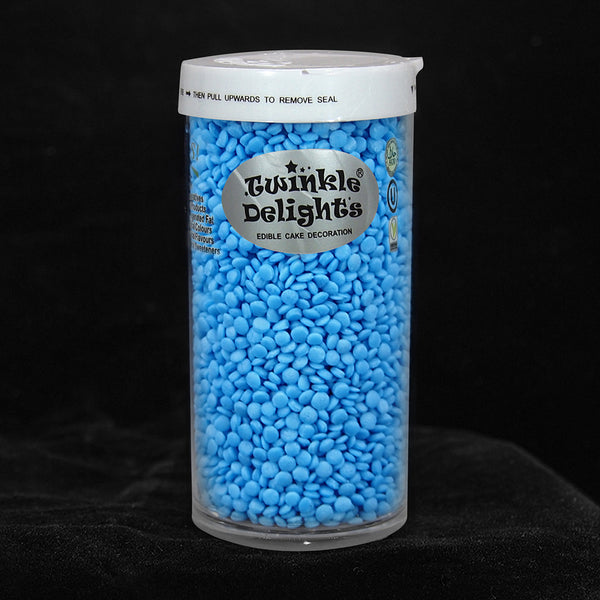 Blue Confetti Dots - Dairy Free Soya Free Sprinkles Cake Decoration