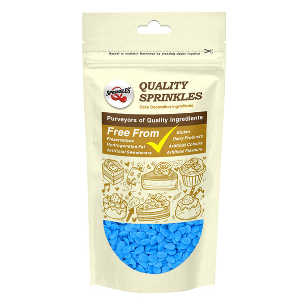 Blue Confetti Egg - Nuts Free Gluten Free Halal Certified Sprinkles