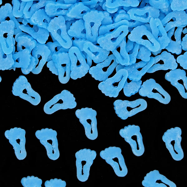 Blue Confetti Footprint - No Soy Clean Label Sprinkles Cake Decoration