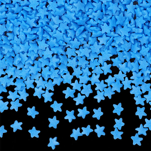 Blue Confetti Star - Gluten Free Clean Label Sprinkles Cake Decoration