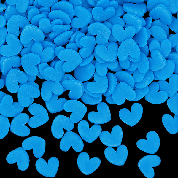 Blue Confetti Super Heart - No Gluten Halal Sprinkles Cake Decoration