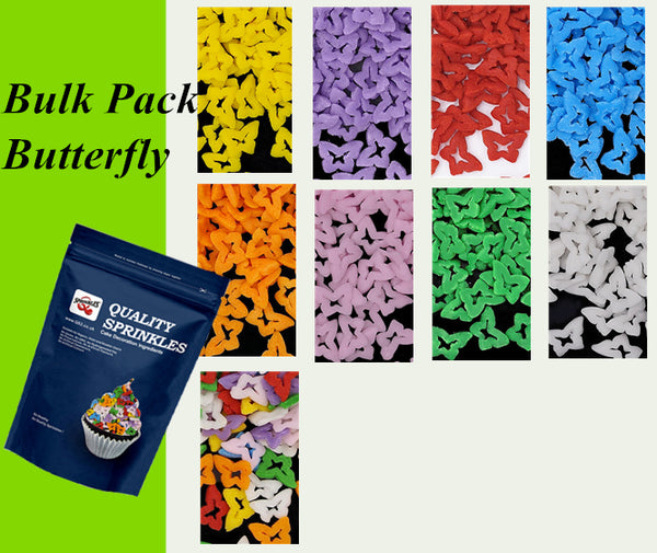 Bulk Pack Confetti Butterfly - Nut Free Soy Free Clean Label Sprinkles