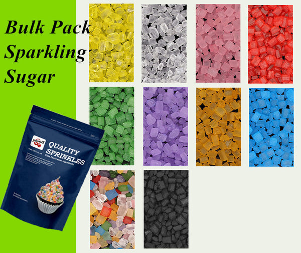 Bulk Pack Sparkling Sugar - Dairy Free Natural Ingredients Sprinkles