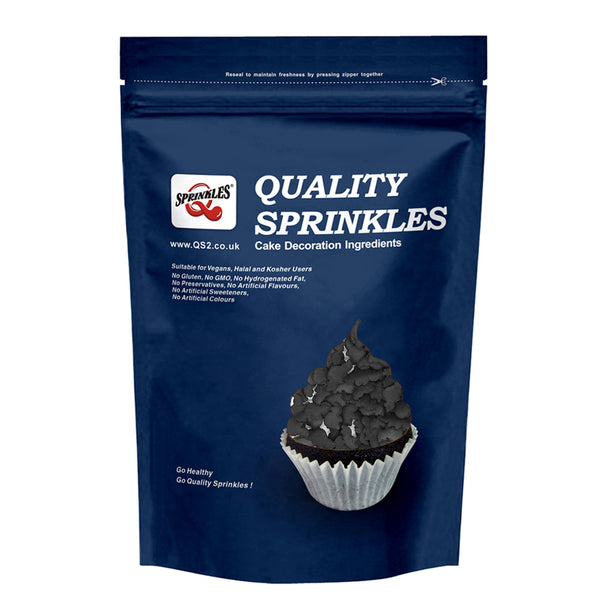 Black Confetti Bat (filled) - Gluten Free Clean Lable Halal Sprinkles