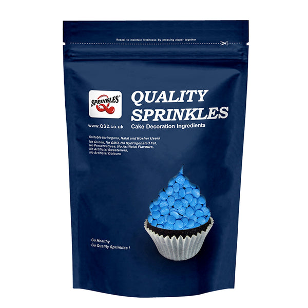 Blue Confetti Sequins - Dairy Free Kosher Certified Sprinkles For Cake