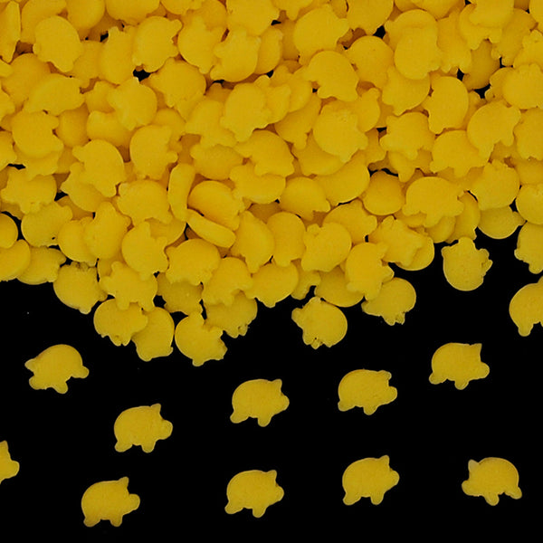 Yellow Confetti Pig - Soya Free Nuts Free Halal Sprinkles Cake Decor