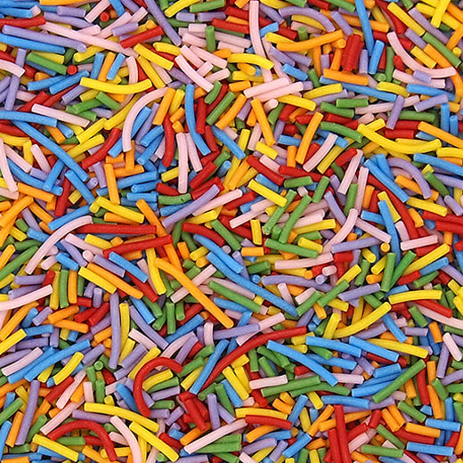 Enchanted Rainbow Jimmies - Soya Free Vegan Sprinkles Cake Decorations