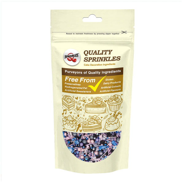 Fancy Sapphire - Gluten Free Nuts Free Sprinkels Mix Cake Decoration