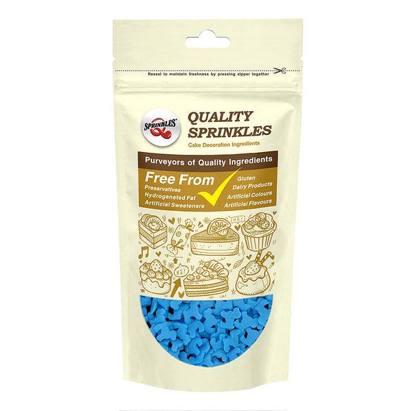 Blue Confetti Dog- Nut Free Halal Certified Sprinkles Cake Decorations