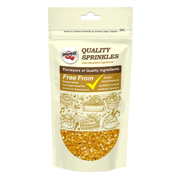 Gold Confetti Dot - Soya Free Nuts Free Kosher Certified Sprinkles