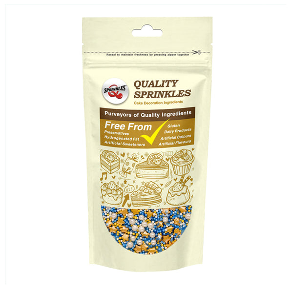 Golden Star - Soya Free Gluten Free Christmas Sprinkles Blend For Cake