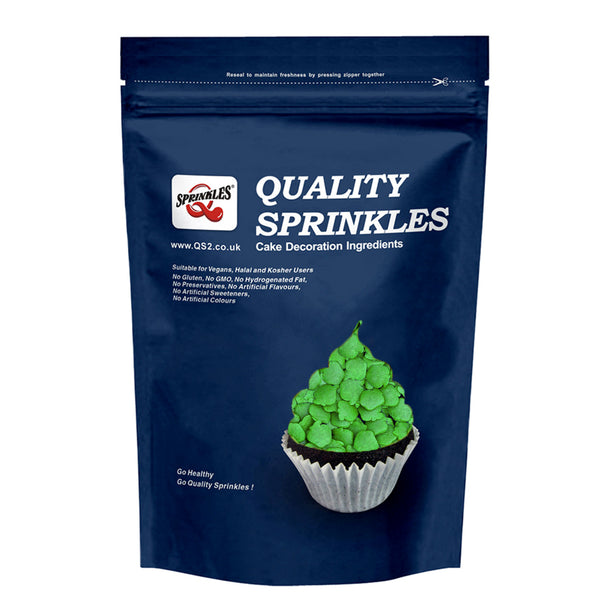 Green Confetti Apple - Nuts Free  Soya Free Sprinkles Cake Decoration