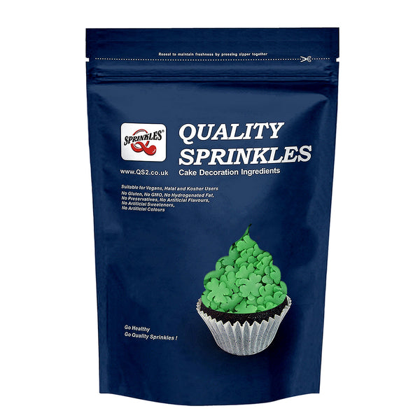 Green Confetti Clover - Soya Free Nuts Free Sprinkles Cake Decoration