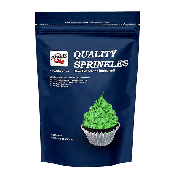 Green Confetti Footprint - Gluten Free Natural Ingredients Sprinkles