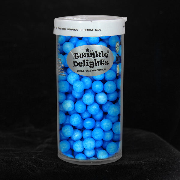 Matt Blue 6mm Pearls - Nut Free Clean Label Sprinkles Cake Decoration