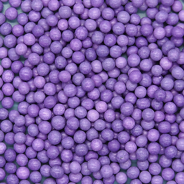 Matt Purple 4mm Pearls -Soya Free Dairy Free Halal Certified Sprinkles