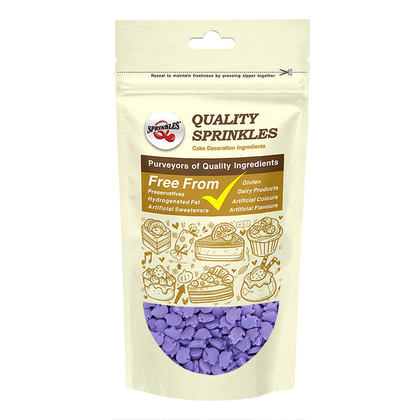 Purple Confetti Pig - Soya Free Halal Certified Sprinkles Cake Decor