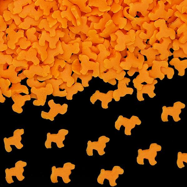 Orange Confetti Dog - Halal Certified Gluten Free Sprinkles Cake Decor