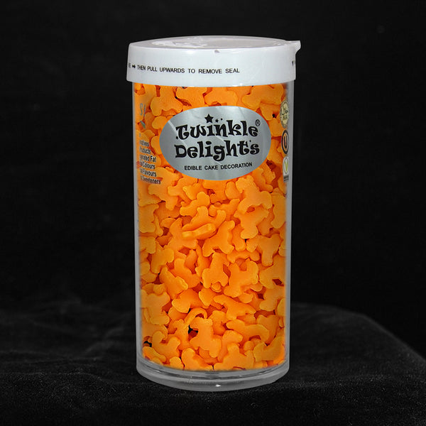 Orange Confetti Dog - Halal Certified Gluten Free Sprinkles Cake Decor