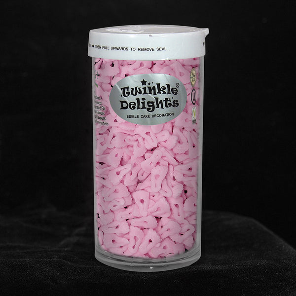 Pink Confetti Footprint - Kosher Certified Clean Label Sprinkles