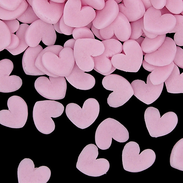 Pink Confetti Super Heart -  Gluten Free Soya Free Sprinkles For Cake