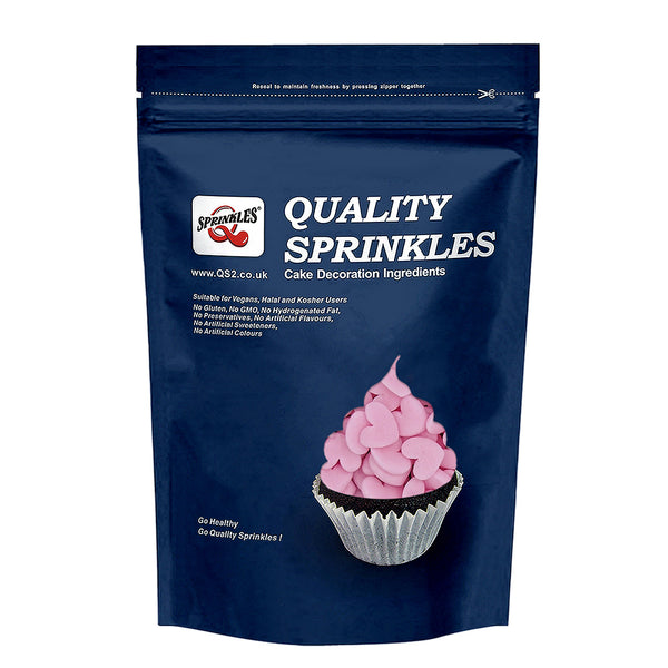 Pink Confetti Super Heart -  Gluten Free Soya Free Sprinkles For Cake