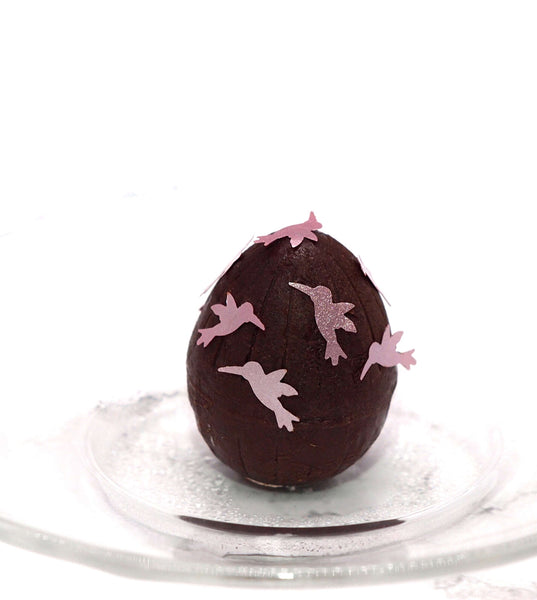 Pink Glitter Hummingbirds - Dairy Free Non GMO Edible Cake Decoration