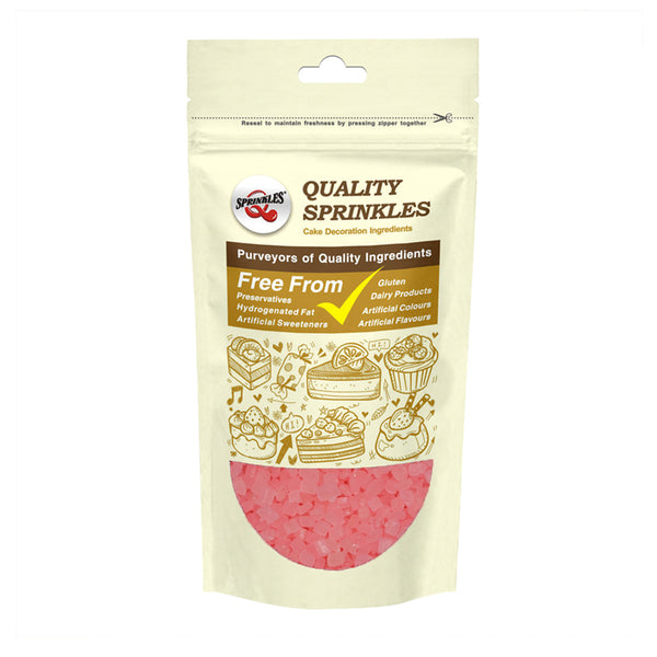 Pink Sparkling Sugar - No Gluten Soya Free Halal Certified Sprinkles