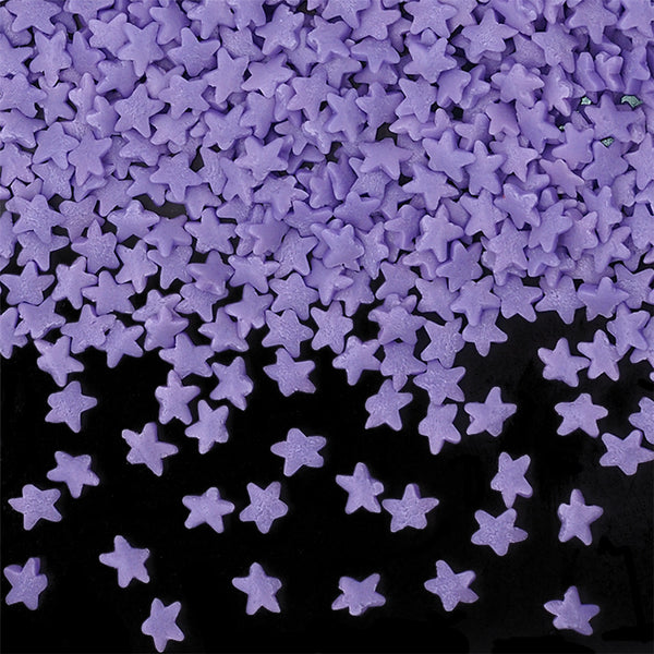 Purple Confetti Star - Soya Free Nuts Free Sprinkles Cake Decoration